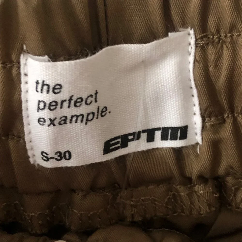 New EPTM Parachute Cargo Pants Brown Size Small